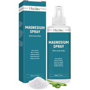 Magnesium Spray – Topical Magnesium Oil Extra Strength – Pure Soothing Relief & Relaxation for Better Sleep, Muscle Health, Leg & Joint Care – Natural Magnesium Body Spray for Feet, Non-Greasy