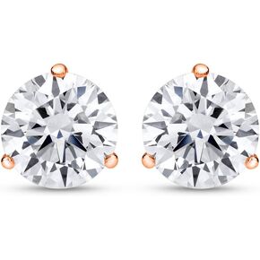3/4-5 IGI Certified LAB-GROWN Round Cut Diamond Earrings 3 Prong Push Back Ultra Premium Collection (H-I COLOR, VS1-VS2 CLARITY)
