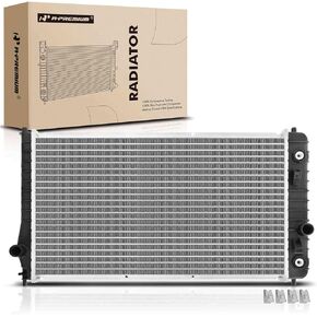 A-Premium Engine Coolant Radiator with Transmission Oil Cooler Compatible with Chevy Cavalier 2002-2005 2.2L, Cavalier 2002 2.4L & Pontiac Sunfire, Automatic Transmission, Replace# 89018532