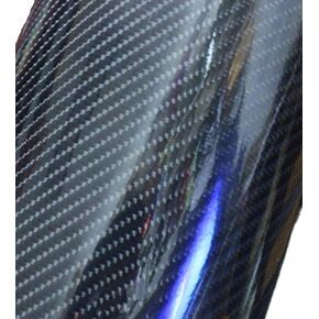 HIGH Gloss Black Carbon Fiber Vinyl Wrap Texture 3 Layer 5D Vinyl wrap DIY Film (12''x60'')