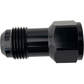 6 AN Female to 6AN Male Flare Extension Fitting Adapter Aluminum Extender Hose Fittings Black