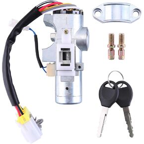 Ignition Switch Lock Cylinder with 2 Keys D87004S100 Compatible with Nissan Frontier Xterra 1999 2000 2001 2002 2003 2004 Automatic Transmission Ignition Switch US545,1S6111 LS1367
