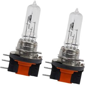 2x H15 4300K Xenon Yellow PGJ23T-1 H15 12V 15/55W Car Halogen Clear Glass Headlight Bulbs Lamp H15 DRL Bulbs Hight / Low Beam Compatible High Beam / Day Time HeadLamp Lights Fog Light (Clear glass)