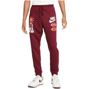 Nike Sportswear Men's French Terry Pants Size - Large Burgundy
