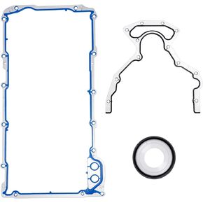 Oil Pan Gasket & Rear Main Seal Gasket Set,12612350 BS40640 OS30693R 12639249 89060436 OS32241 Compatible with Chevy Silverado 1500 Tahoe, Fit for GMC Sierra, for GM 4.8L 5.3L 6.0L 5.7L 6.2L V8 Engine