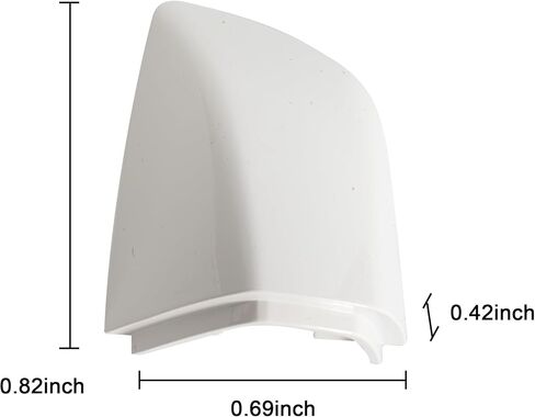 Rldym Door Trim Cover Front Driver Left Door Handle Cover 1K8837879 for Volkswagen Golf R GTI Passat 2010-2017 Scirocco 2009-2016 Sharan 2011-2016, OE# 1K8-837-879-GR-U (Black) in Kuwait