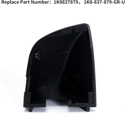 Rldym Door Trim Cover Front Driver Left Door Handle Cover 1K8837879 for Volkswagen Golf R GTI Passat 2010-2017 Scirocco 2009-2016 Sharan 2011-2016, OE# 1K8-837-879-GR-U (Black) in Kuwait