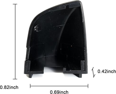 Rldym Door Trim Cover Front Driver Left Door Handle Cover 1K8837879 for Volkswagen Golf R GTI Passat 2010-2017 Scirocco 2009-2016 Sharan 2011-2016, OE# 1K8-837-879-GR-U (Black) in Kuwait