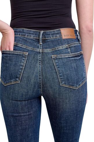 Judy Blue Women's Mid-Rise Tummy Control Vintage Wash Skinny Jeans in Saudi Arabia