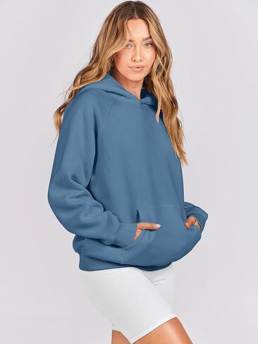 ANRABESS Women Hoodies Oversized Fleece Long Sleeve Comfy Casual Basic Pullover Sweatshirts 2025 Fall Outfits Y2K Clothes in Kuwait