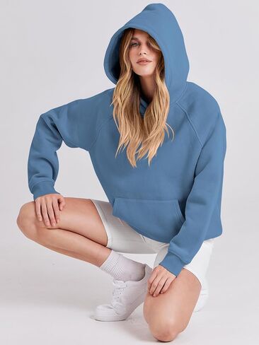 ANRABESS Women Hoodies Oversized Fleece Long Sleeve Comfy Casual Basic Pullover Sweatshirts 2025 Fall Outfits Y2K Clothes in Kuwait