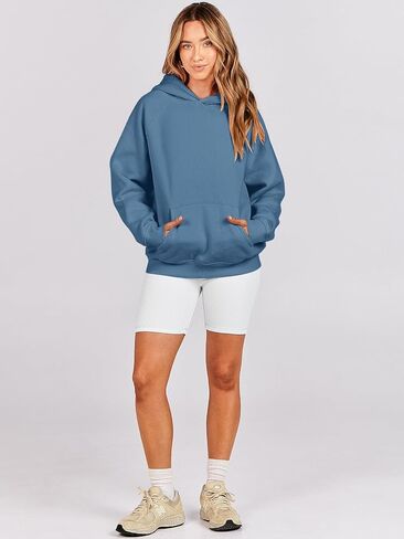 ANRABESS Women Hoodies Oversized Fleece Long Sleeve Comfy Casual Basic Pullover Sweatshirts 2025 Fall Outfits Y2K Clothes in Kuwait