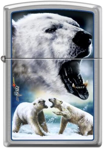 Zippo Lighter- Duck Mallard Brushed Chrome Windproof Lighter #Z5080 in Saudi Arabia