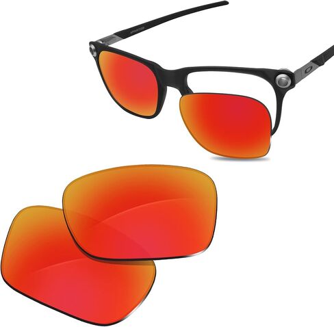 100% Precise-Fit Replacement Sunglass Lenses for Oakley Apparition OO9450 - Polarized Fire Red Mirror in Saudi Arabia