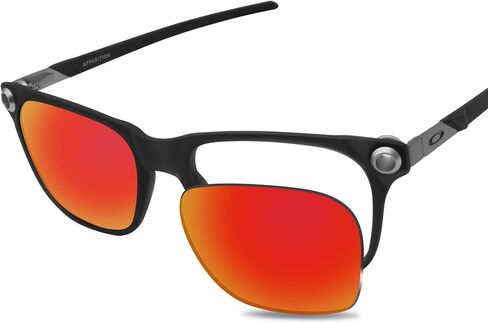 100% Precise-Fit Replacement Sunglass Lenses for Oakley Apparition OO9450 - Polarized Fire Red Mirror in Saudi Arabia