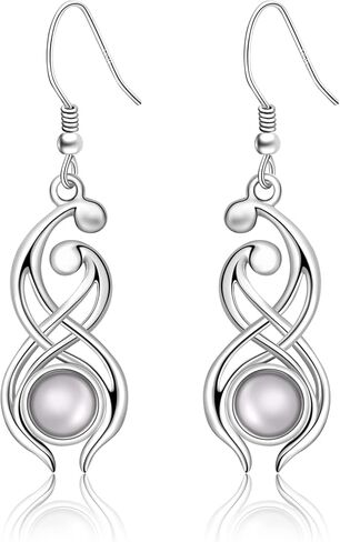 Witch Broom Earrings 925 Sterling Silver Cross Earrings Infinity Earrings Skull Key Earrings for Women Chakra Earrings Feather Earrings Jewelry Gifts for Girls Friends… in Saudi Arabia