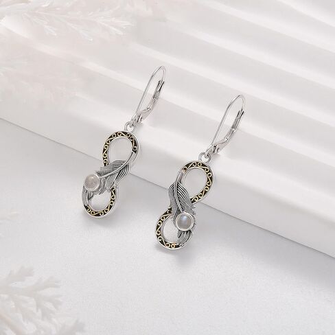 Witch Broom Earrings 925 Sterling Silver Cross Earrings Infinity Earrings Skull Key Earrings for Women Chakra Earrings Feather Earrings Jewelry Gifts for Girls Friends… in Kuwait