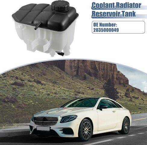 X AUTOHAUX خزان المبرد المبرد 2035000049 زجاجة توسيع تجاوز المبرد مع غطاء ومستشعر لمرسيدس بنز W203 C230 C240 ​​CLK320 CLK500 in Saudi Arabia