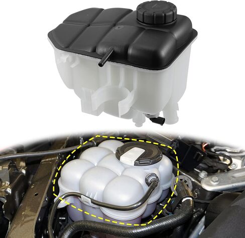 X AUTOHAUX خزان المبرد المبرد 2035000049 زجاجة توسيع تجاوز المبرد مع غطاء ومستشعر لمرسيدس بنز W203 C230 C240 ​​CLK320 CLK500 in Saudi Arabia
