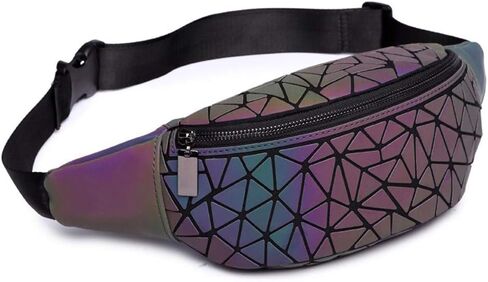 FZChenrry Geometric Backpack Luminous Backpacks Holographic Reflective Bag Lumikay (NO.2) in Saudi Arabia