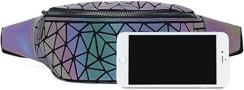 FZChenrry Geometric Backpack Luminous Backpacks Holographic Reflective Bag Lumikay (NO.2) in Saudi Arabia