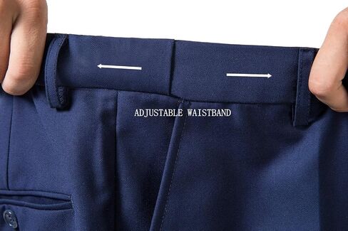 Men's 3 Piece Slim Fit Suit Set, Two Button Blazer Solid Jacket Vest Pants Wedding Business Suit in Kuwait