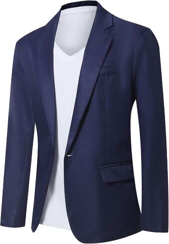 Mens Casual Blazer Suit Jackets Slim Fit One Button Sport Coats Lightweight Business Daily Jacket in Saudi Arabia