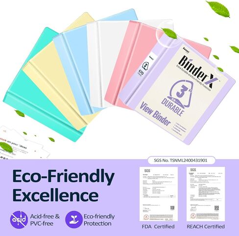 Sooez BinderX Extra Durable 3 Inch 3 Ring Binder, D-Ring Large Binder, Holds 670 Sheets of 8.5x11 Paper, Customizable View Cover with Inside Pocket, Heavy Duty 3 Ring Binder for School, Pink in Saudi Arabia