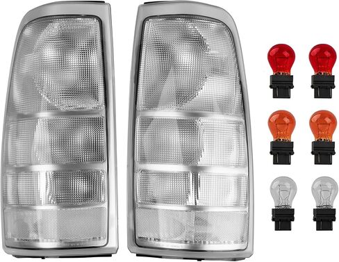مصابيح خلفية Jiacheng متوافقة مع 1999-2006 GMC Sierra 1999-2002 Chevy Silverado 1500 2500 3500 مصباح مكابح خلفي بدون لمبة ‎GM2800186 GM2801186 in Saudi Arabia