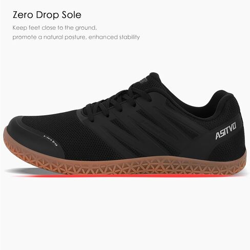 ASITVO Wide Men's Barefoot Zero Drop Sole Minimalist Width Toe Box Walking Shoes Sneakers TPU Toe No-Sew Upper in Saudi Arabia