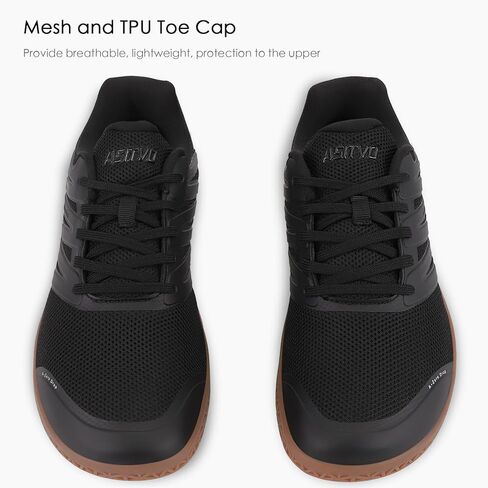 ASITVO Wide Men's Barefoot Zero Drop Sole Minimalist Width Toe Box Walking Shoes Sneakers TPU Toe No-Sew Upper in Saudi Arabia