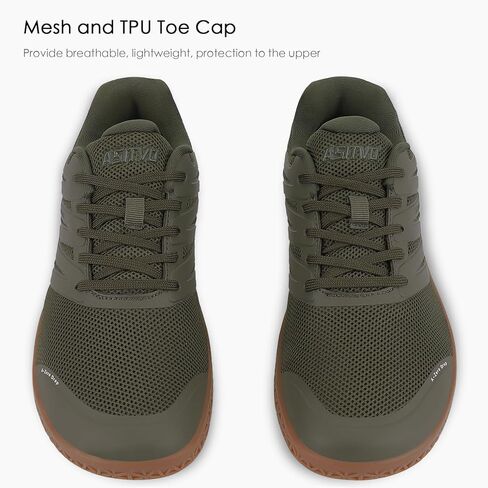 حذاء ASITVO عريض للرجال حافي القدمين بدون قطرة ونعل بسيط وعرض صندوق أصابع القدم أحذية مشي أحذية رياضية من مادة TPU بدون خياطة علوية in Kuwait