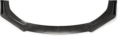 حافة ممتصة للصدمات الأمامية من Kojem متوافقة مع 2016-2021 Honda Civic V Style Spoiler Splitter أسود لامع 3 قطع in Kuwait