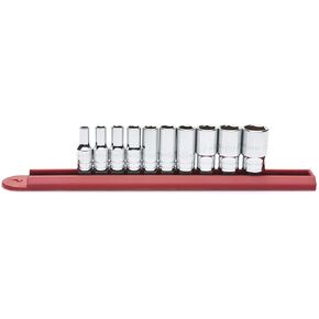 GEARWRENCH 10 Pc. 1/4" Drive 6 Pt. Mid-Length Socket Set, SAE - 80305S