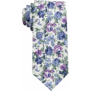 Mens Floral Pattern Tie - Slim - Regular - Extra Long Necktie