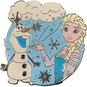 Disney Parks Elsa and Olaf Pin