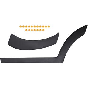 ApplianPar Rear Driver Side Wheel Fender Flare and Door Lower Molding with Clips for Hyundai Tucson 2016-2021
