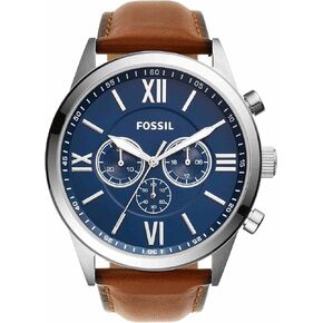 Flynn Chronograph Brown Leather Watch