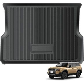 Cargo Liner Compatible with 2024 2025 Toyota Land Cruiser Prado 250 J250 LC250, TPE All Weather Waterproof Protective Pad Cargo Mat