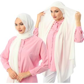 Instant Hijab Scarf For Women - Premium Heavy Crepe (Medina) Head Scarf Wrap - Practical Hijab - Muslim Instant Hijab