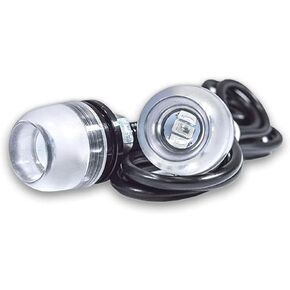 Eagle Eye 18mm Projector PIR Lens Blue 10K Fog Light DRL Backup Signal Bulbs - 20 PCS