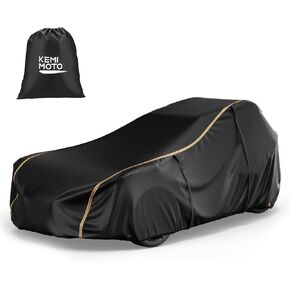 KEMIMOTO Full Cover Compatible with Polaris Slingshot with Roof 2023 2024 S SL SLR R ROUSH Edition Waterproof Windproof All Weather Protection Covers with Reflective Strips for Slingshot Accessories