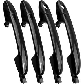 4 Pcs Exterior Outside Outer Door Handles Fit for Kia Spectra Spectra5 2004 2005 2006 2007 2008 2009 Replace 80753 82650-2F000 82670-2F000, Front and Rear Left Drive & Right Passenger Side