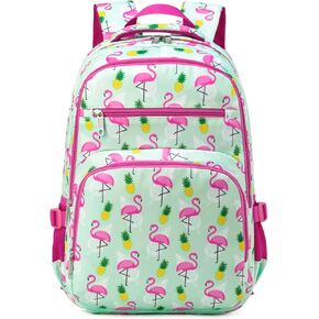 BLUEFAIRY Kids Backpack for Kindergarten Elementary School Bags for Girls Toddler Primary Bookbags for Preschool Lightweight Mochila Para 3 4 5 6 7 Niños Gifts Flamingo