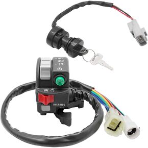 M MATI Start Stop Headlight Switch & Ignition Key Switch for Yamaha Grizzly 660 2004-2008 Big Bear 400 2009-2012 5KM-83972-00-00 5KM-83973-00-00 5KM-82510-00-00