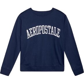AEROPOSTALE Boys' Sweatshirt - Kids' Fleece Long Sleeve Crewneck Pullover - Youth Pullover Sweatshirt for Boys (8-16)