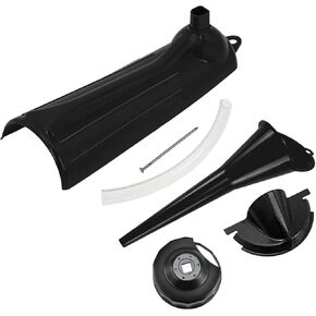 HDBUBALUS Crankcase Fill Funnel Primary Case Oil Fill Oil Filter Funnel Set with Oil Filter Wrench Compatible with Harley 4 Pcs