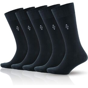 GoWith Men’s Dress Socks, Rayon Made From Bamboo Soft Comfortable Lightweight Crew Socks, Thin Breathable Socks, Gift Box