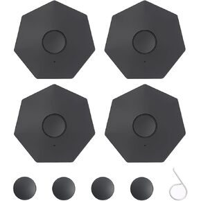 for Tesla Cybertruck Wheel Cap Kit Center Cap Lug Nut Cover Hub Center Cap Matte Black Cybertruck Accessories 4Pcs