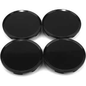 Set of 4 51mm(2.01in)/45mm(1.77in) Wheel Center Caps for 2009-2012 Mazda 3 5 6 CX7 RX8 Hub Center Caps Black Center caps for Wheels